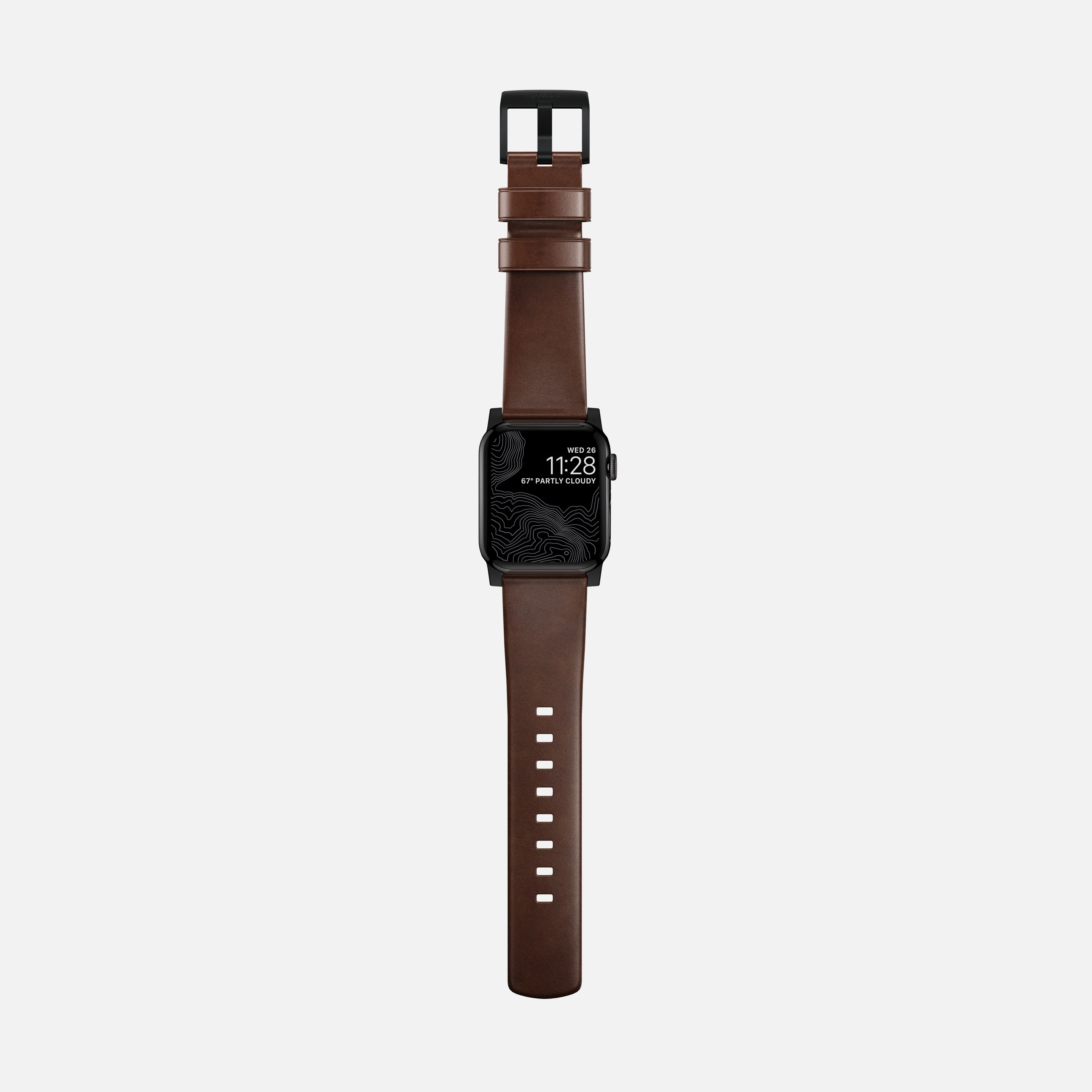 Modern Band - 41mm/42mm | Black Hardware | Rustic Brown | Horween - Image 7