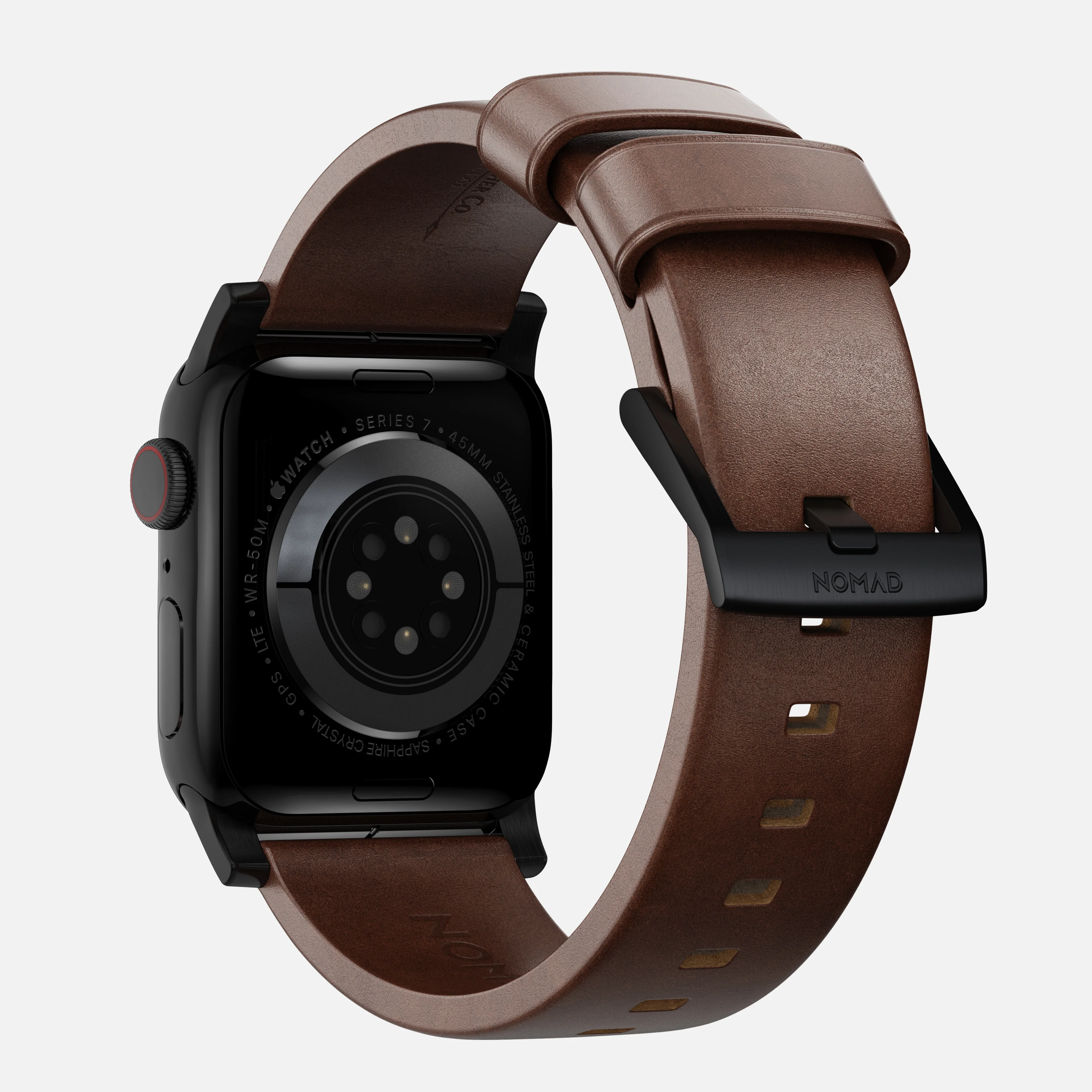Modern Band - 46mm/49mm | Black Hardware | Rustic Brown | Horween - Image 3