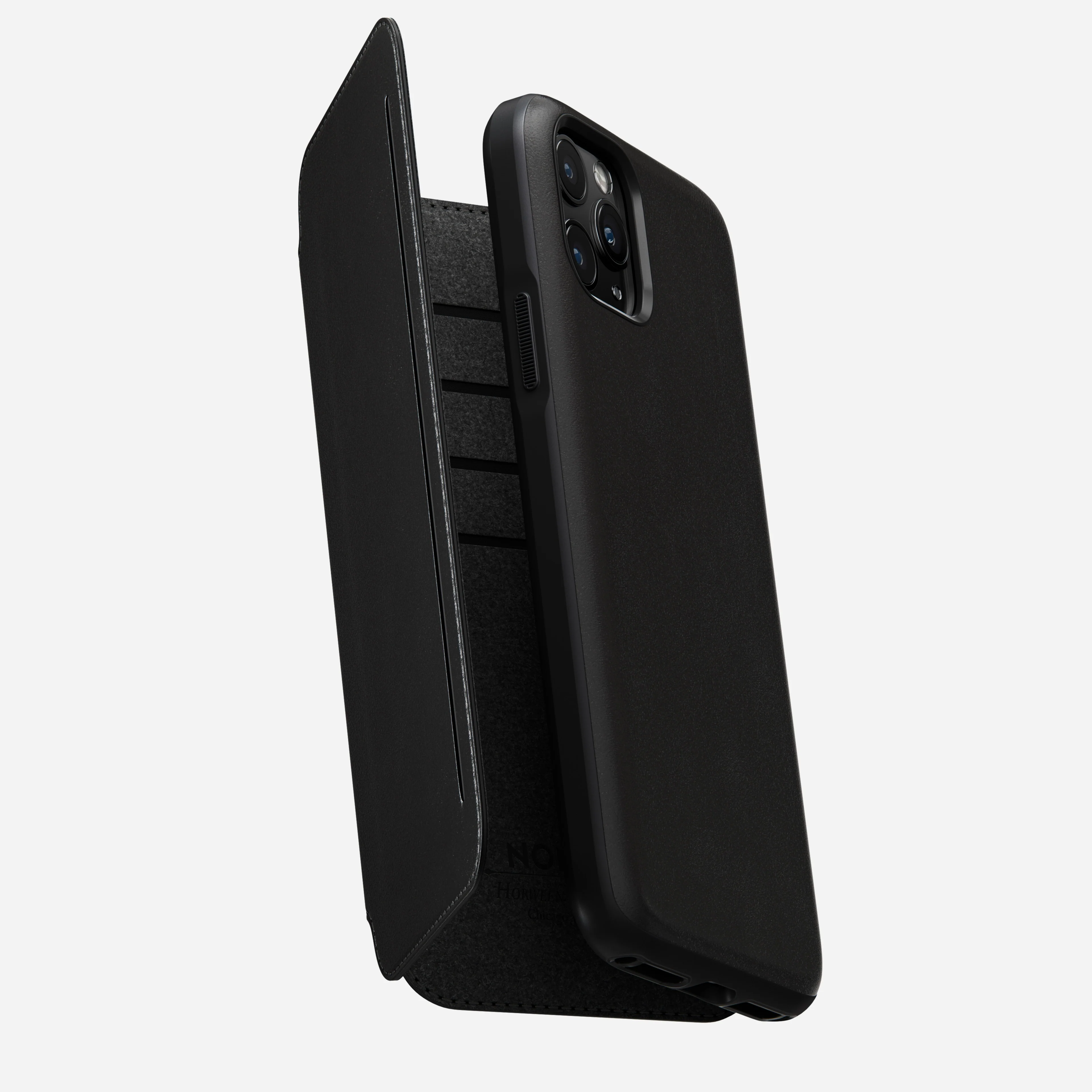 Modern Leather Tri-Folio - iPhone 11 Pro | Black | Horween - Image 6