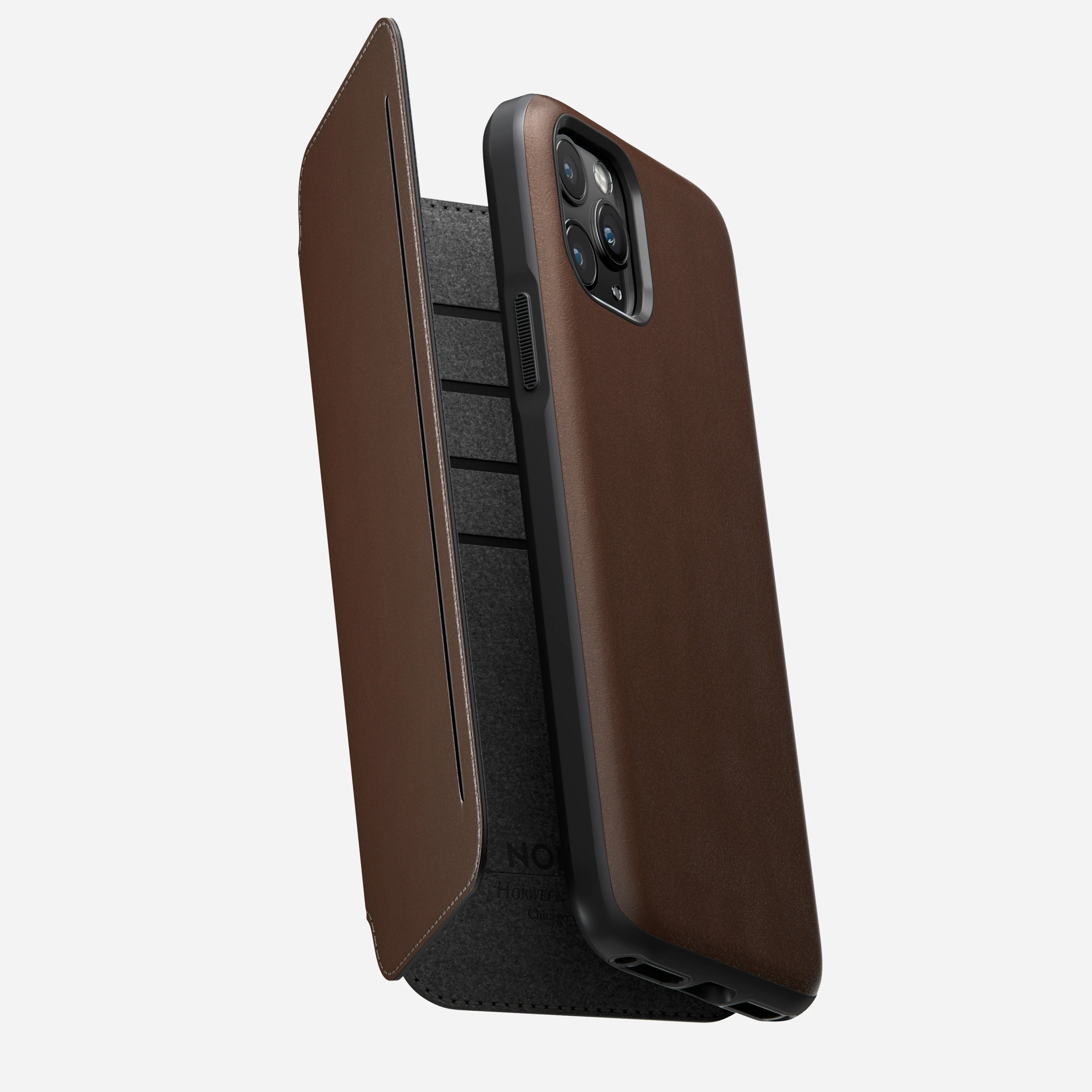 Modern Leather Tri-Folio - iPhone 11 Pro | Rustic Brown | Horween - Image 6