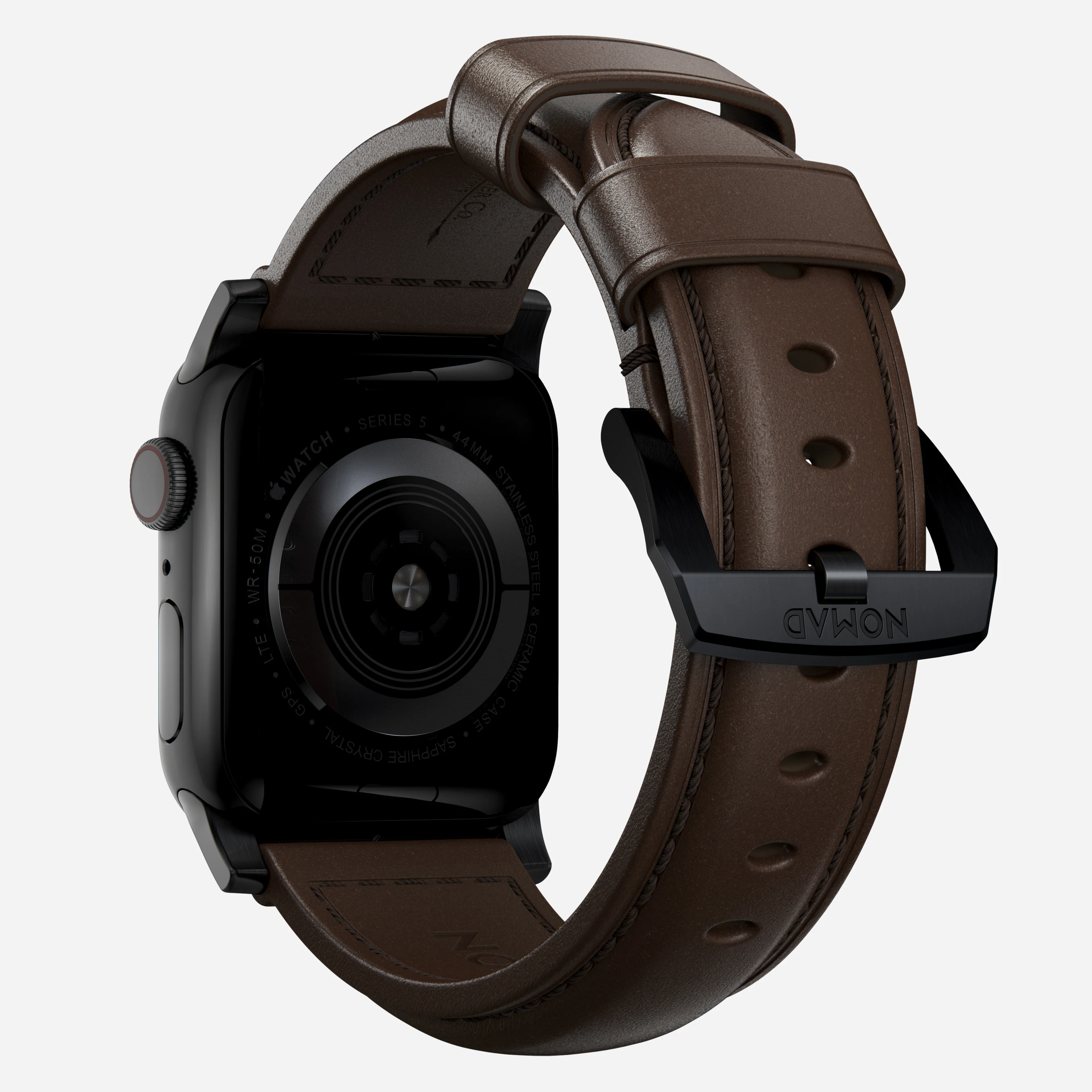 Traditional Band - 46mm/49mm | Black Hardware | Rustic Brown | Horween - Image 3