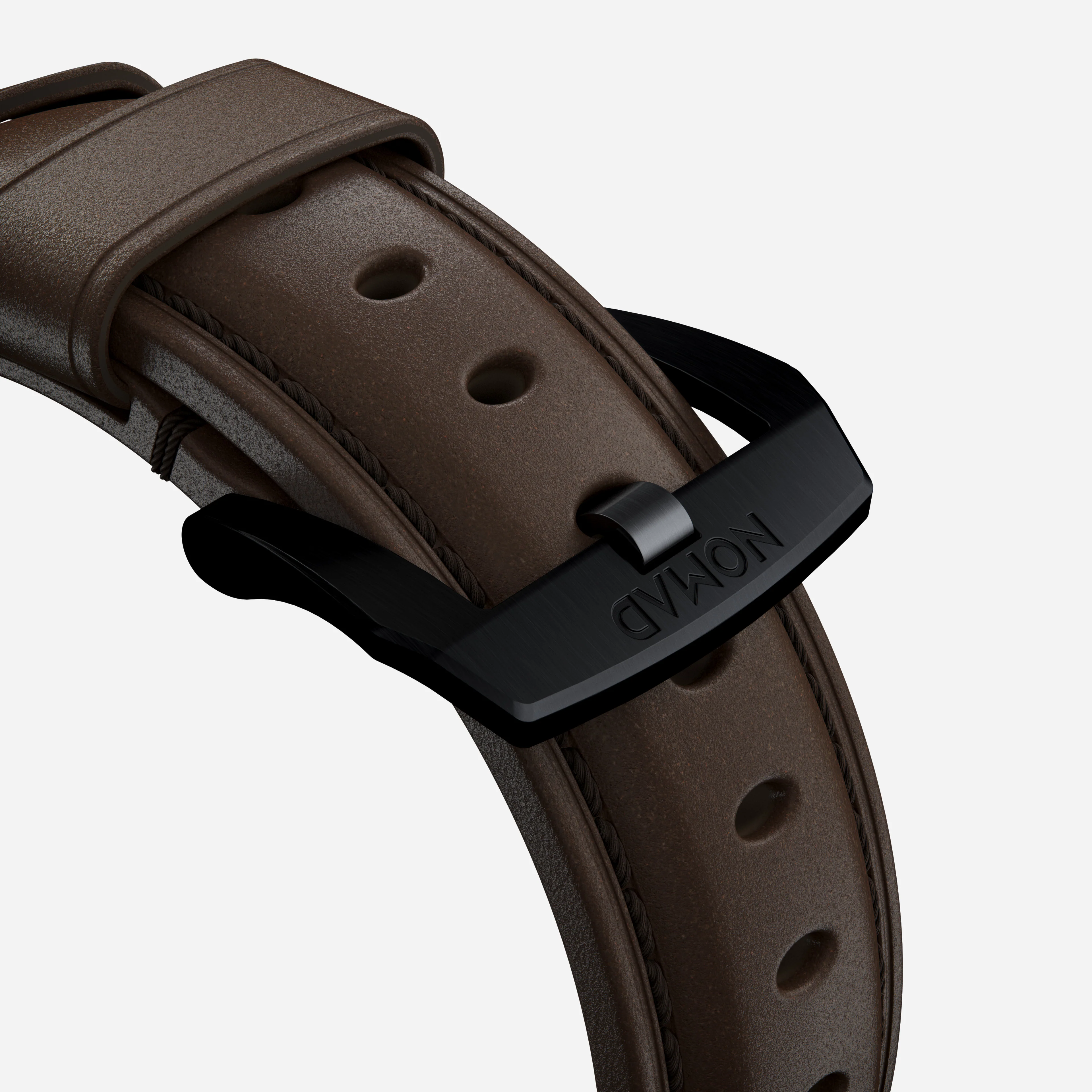 Traditional Band - 46mm/49mm | Black Hardware | Rustic Brown | Horween - Image 7
